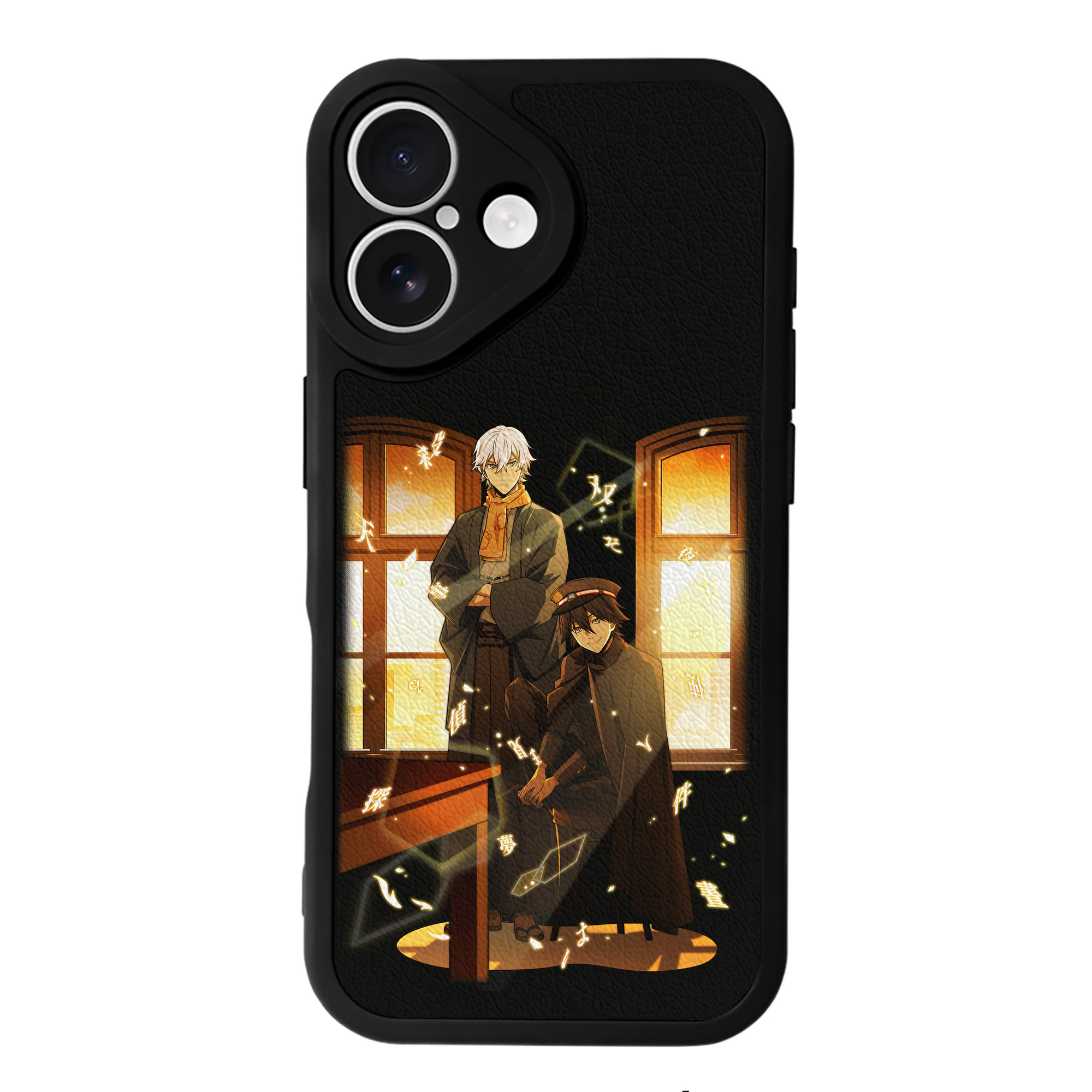 （画像用） 文豪ストレイドッグス Bungo Stray Dogs 【iPhone 16シリーズ対応】シリコンスマホケース（レザー調） 材質：シリコン